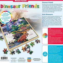 Masterpieces - Wood Fun Facts Dinosaur Friends Jigsaw Puzzle (48 Piece