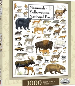 Masterpieces Puzzle Poster Art Mammals of Yellowstone National Park Pu