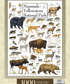 Masterpieces Puzzle Poster Art Mammals of Yellowstone National Park Pu