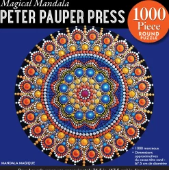 Peter Pauper Press - Magical Mandala Round Jigsaw Puzzle (1000 Pieces)