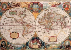 Peter Pauper Press - Old World Map Jigsaw Puzzle (1000 Pieces)
