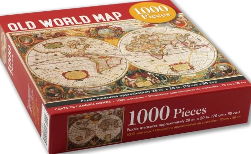 Peter Pauper Press - Old World Map Jigsaw Puzzle (1000 Pieces)