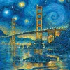 Peter Pauper Press - San Francisco Starry Night Jigsaw Puzzle (500 Pie