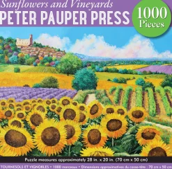 Peter Pauper Press - Sunflowers & Vineyards Puzzle Jigsaw Puzzle (1000