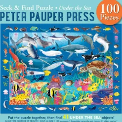 Peter Pauper Press - Under the Sea Seek & Find Jigsaw Puzzle (100 Piec