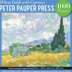 Peter Pauper Press - Wheat Fields with Cypresses Jigsaw Puzzle (1000 P