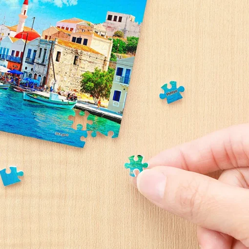 Pintoo - Beautiful Greece Bay Plastic Jigsaw Puzzle (150 Pieces)