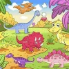 Pintoo - Cheerful Dinosaur Plastic Jigsaw Puzzle (48 Pieces)