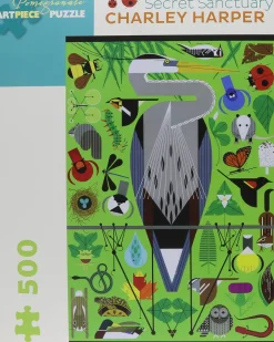 Pomegranate - Secret Sanctuary by Charley Harper Jigsaw Puzzle (500 Pi