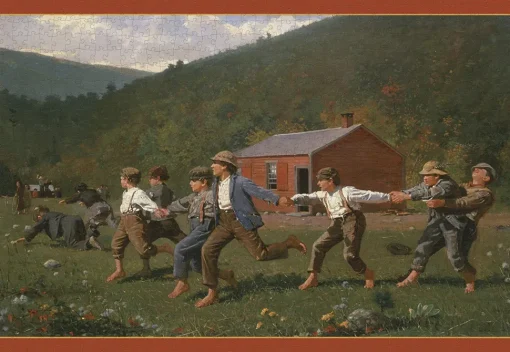 Pomegranate - Snap The Whip by Winslow Homer Jigsaw Puzzle (1000 Piece