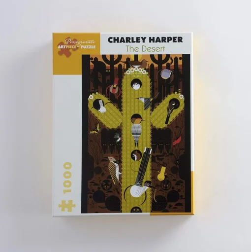 Pomegranate - The Desert by Charley Harper Jigsaw Puzzle (1000 Pieces)