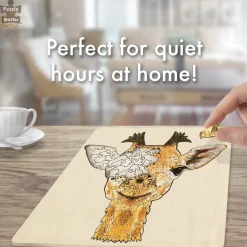 Puzzle Master - Giraffe Wooden Jigsaw Puzzle (128 Pieces)