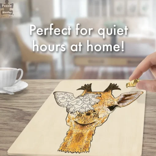 Puzzle Master - Giraffe Wooden Jigsaw Puzzle (128 Pieces)