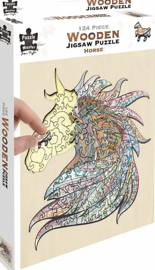 Puzzle Master - Horse Wooden Jigsaw Puzzle (124 Pieces)