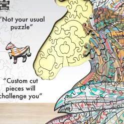 Puzzle Master - Horse Wooden Jigsaw Puzzle (124 Pieces)