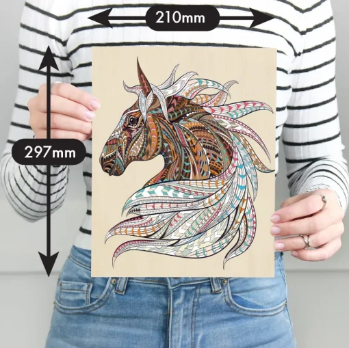 Puzzle Master - Horse Wooden Jigsaw Puzzle (124 Pieces)