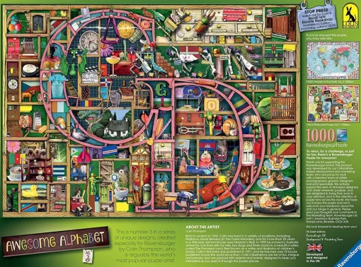 Ravensburger - Colin Thompson - Awesome Alphabet C&D Jigsaw Puzzle (10