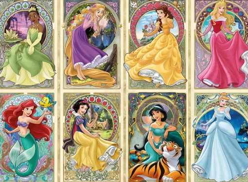 Ravensburger - Disney Art Nouveau Princesses 1000 Piece Puzzle