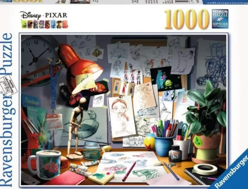 Ravensburger - Disney Pixar The Artists Desk 1000 Piece Puzzle
