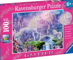 Ravensburger - Unicorn Kingdom 100 Piece Jigsaw Puzzle Glitter 12907
