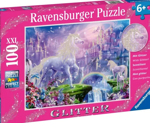 Ravensburger - Unicorn Kingdom 100 Piece Jigsaw Puzzle Glitter 12907