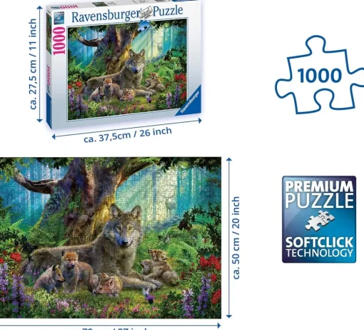 Ravensburger - Wolves in the Forest Jigsaw Puzzle (1000 Pieces)