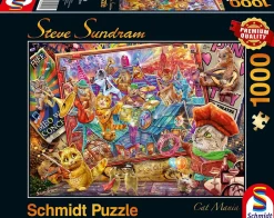 Schmidt - Cat Mania by Steve Sundram Jigsaw Puzzle (1000 Pieces)