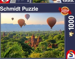 Schmidt - Hot Air Balloons, Myanmar Jigsaw Puzzle (1000 Pieces)