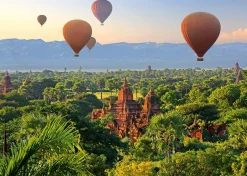 Schmidt - Hot Air Balloons, Myanmar Jigsaw Puzzle (1000 Pieces)