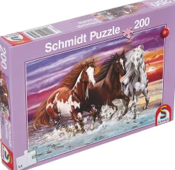 Schmidt - Trio Of Wild Horses Jigsaw Puzzle (200 Pieces)