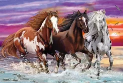 Schmidt - Trio Of Wild Horses Jigsaw Puzzle (200 Pieces)