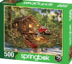 Springbok 500 Piece Jigsaw Puzzle Cozy Cabin Life