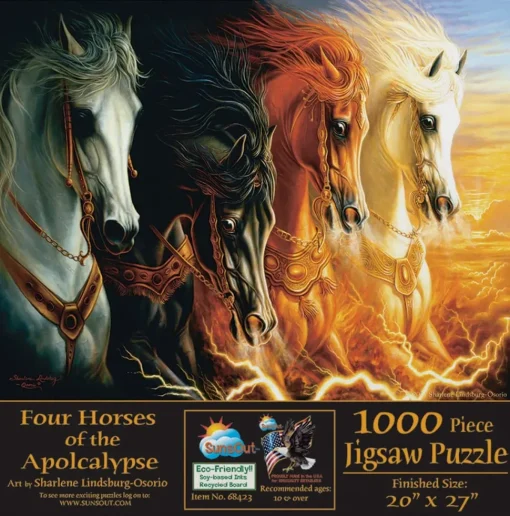 Sunsout - 4 Horses Of Apocalypse Jigsaw Puzzle (1000 Pieces)