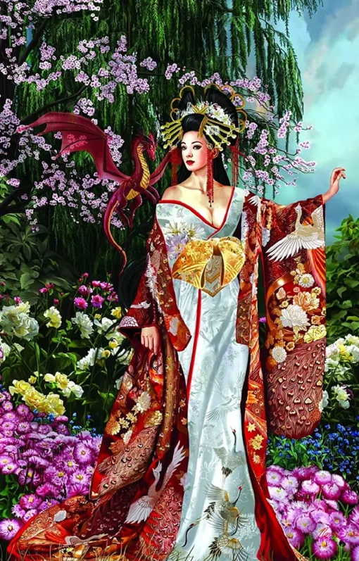 Sunsout - Queen Of Silk by Nene Thomas Jigsaw Puzzle (1000 Pieces)