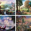 Thomas Kinkade Fantasia Lady & The Tramp Winnie The Pooh Tangled Disne
