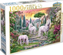 Tilbury - Classical Garden Unicorns Jigsaw Puzzle (1000 Pieces)