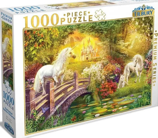 Tilbury - Enchanted Garden Unicorns Jigsaw Puzzle (1000 Pieces)