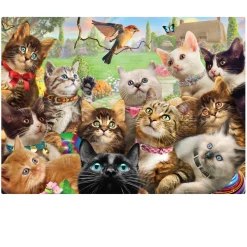 Tilbury - Kittens Bird Watching Jigsaw Puzzle by Adrian Chesterman (10