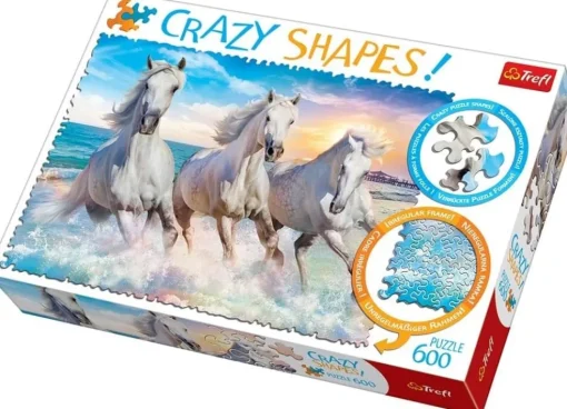 Trefl - Crazy Shapes! Galloping, Waves Jigsaw Puzzle (600 Pieces)