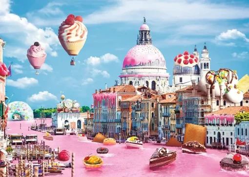 Trefl - Funny Cities, Sweets in Venice Jigsaw Puzzle (1000 Pieces)