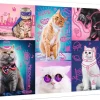 Trefl - Neon Colour Line Cats Jigsaw Puzzle (1000 Pieces)
