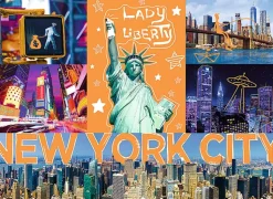 Trefl - Neon Colour Line NY City Jigsaw Puzzle (1000 Pieces)
