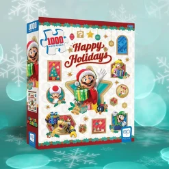 USAOpoly - Super Mario Happy Holidays Jigsaw Puzzle (1000 Pieces)