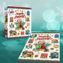 USAOpoly - Super Mario Happy Holidays Jigsaw Puzzle (1000 Pieces)
