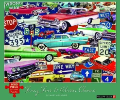 Willow Creek - Fancy Fins and Classic Chrome Jigsaw Puzzle (1000 Piece